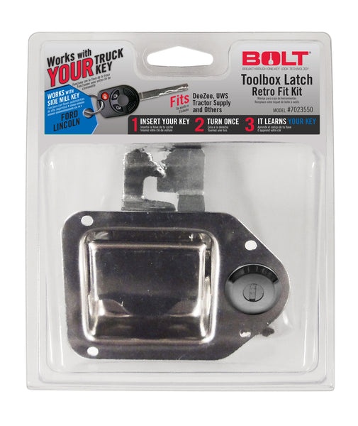 Lock for online toolbox on truck