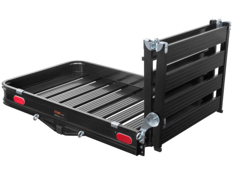 CURT (18112): Trailer Hitch Cargo Carrier with Double-Folding Ramp