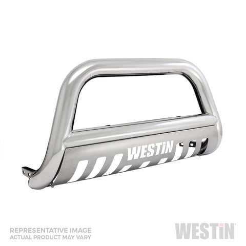 Westin 31-5900 E-Series Bull Bar; 3 in. Dia.; Polished Stainless Steel;