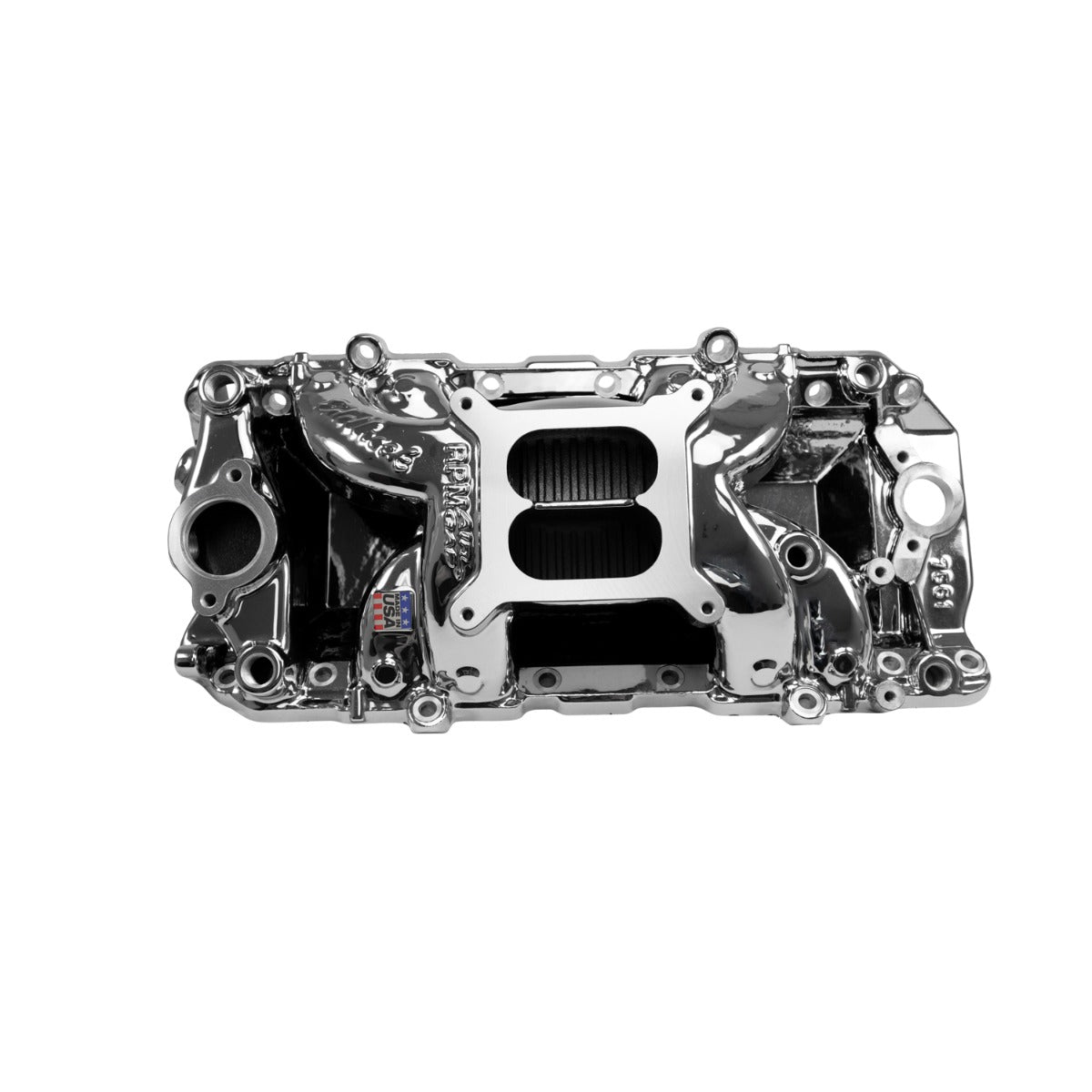 Edelbrock 7561CP RPM AirGap Intake Manifold for BigBlock Chevy Oval