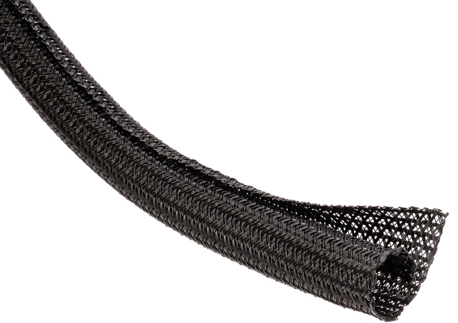 Taylor Cable 37020 Flexbraid Wire and Hose Covering; 3/8 in. I.D.; 25 ft.; Black; - Truck Part Superstore
