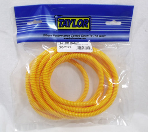 Taylor Cable 38091 Convoluted Tubing; 0.25 in. I.D.; 10 ft.; Yellow; - Truck Part Superstore
