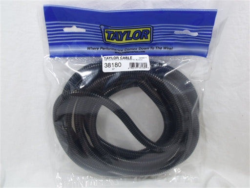 Taylor Cable 38180 Convoluted Tubing; 3/8 in. I.D.; 10 ft.; Black; - Truck Part Superstore