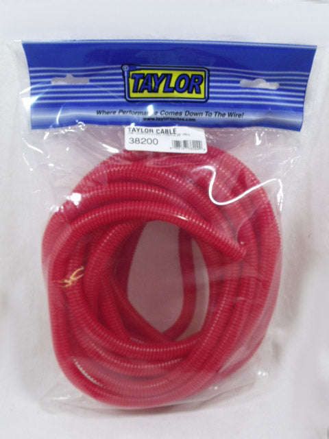 Taylor Cable 38200 Convoluted Tubing; 3/8 in. I.D.; 25 ft.; Red; - Truck Part Superstore