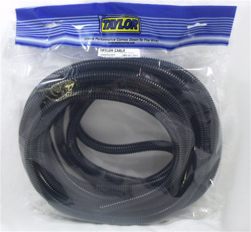 Taylor Cable 38500 Convoluted Tubing; 0.5 in. I.D.; 25 ft.; Black; - Truck Part Superstore