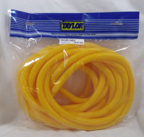Taylor Cable 38503 Convoluted Tubing; 0.5 in. I.D.; 25 ft.; Yellow; - Truck Part Superstore