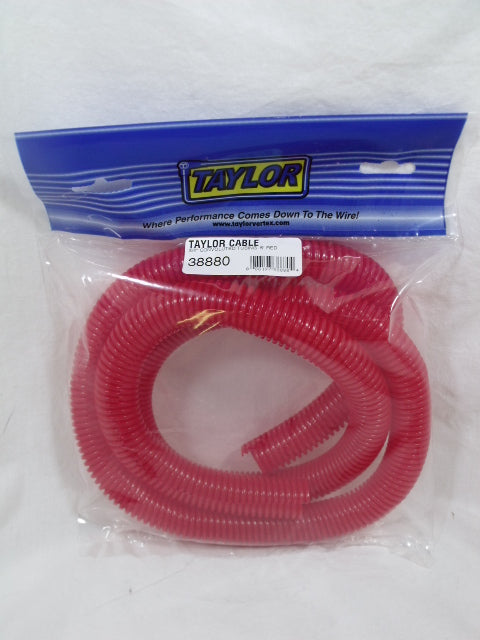 Taylor Cable 38880 Convoluted Tubing; 0.75 in. I.D.; 5 ft.; Red; - Truck Part Superstore