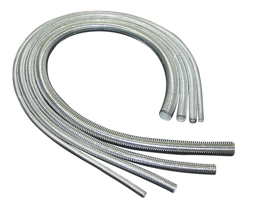 Taylor Cable 39002 ShoTuff™ Convoluted Tubing; 3/8 in. I.D.; 41 in.; Chrome; - Truck Part Superstore