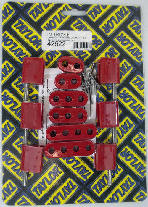 Taylor Cable 42522 V8 Vertical Wire Loom Kit - Truck Part Superstore