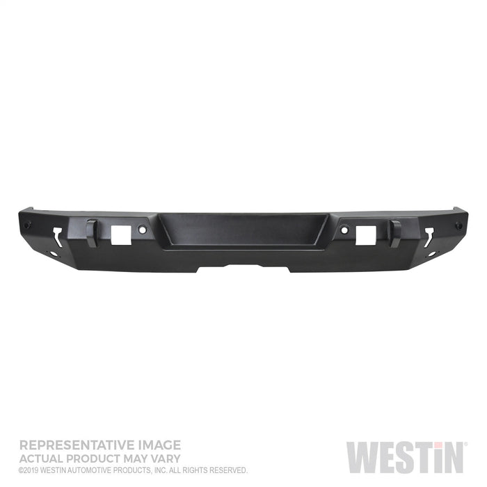 Westin 59-82075 WJ2 Rear Bumper; w/Sensors; Steel; Textured Black; Incl. Hardware Kit; - Truck Part Superstore