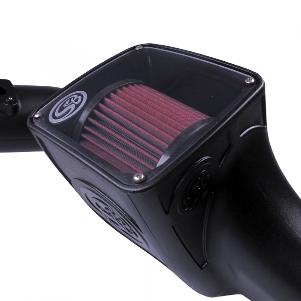 S&B 75-5070-BKJF Cold Air Intake For 03-07 Ford F250 F350 F450 F550 V8-6.0L Powerstroke Cotton Cleanable Red S&B - Truck Part Superstore