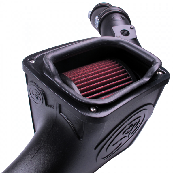 S&B 75-5070-BKJF Cold Air Intake For 03-07 Ford F250 F350 F450 F550 V8-6.0L Powerstroke Cotton Cleanable Red S&B - Truck Part Superstore