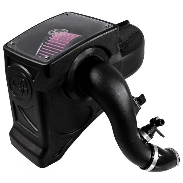S&B 75-5086-BKJF Cold Air Intake For 16-19 Chevrolet Colorado GMC Canyon 2.8L Duramax Cotton Cleanable Red S&B - Truck Part Superstore