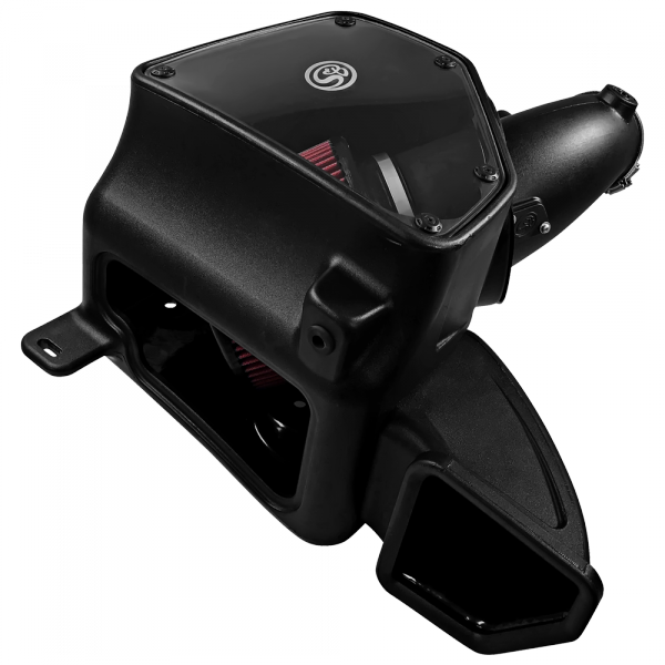 S&B 75-5087-BKJF Cold Air Intake For 14-18 Dodge Ram 2500/ 3500 Hemi V8-6.4L Cotton Cleanable Red S&B - Truck Part Superstore