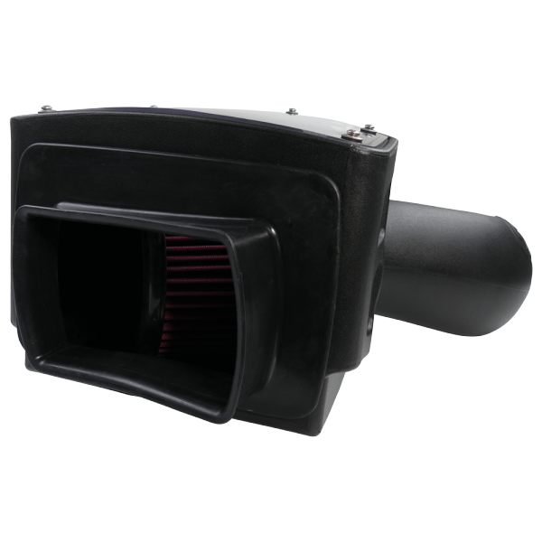 S&B 75-5090-BKJF Cold Air Intake For 94-02 Dodge Ram 2500 3500 5.9L Cummins Cotton Cleanable Red S&B - Truck Part Superstore