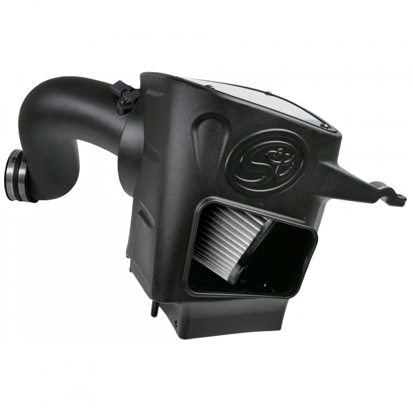 S&B 75-5094D-BKJF Cold Air Intake For 03-07 Dodge Ram 2500 3500 5.9L Cummins Dry Extendable White S&B - Truck Part Superstore