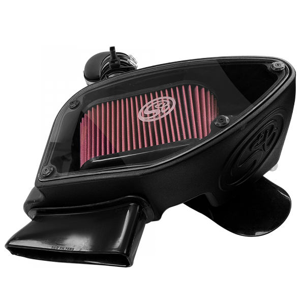 S&B 75-5099-BKJF Cold Air Intake For 10-14 VW 2.0L TDI , 2015 VW Jetta 2.0L TDI Cotton Cleanable Red S&B - Truck Part Superstore