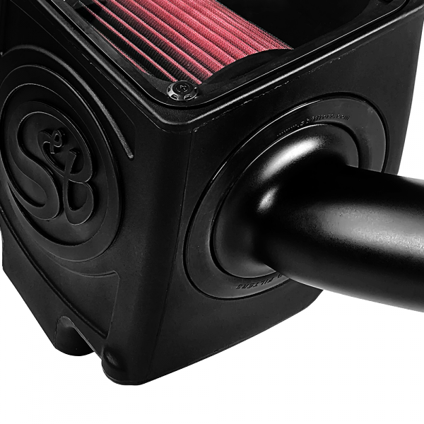 S&B 75-5110-BKJF Cold Air Intake For 16-19 Silverado/Sierra 2500, 3500 6.0L Cotton Cleanable Red S&B - Truck Part Superstore