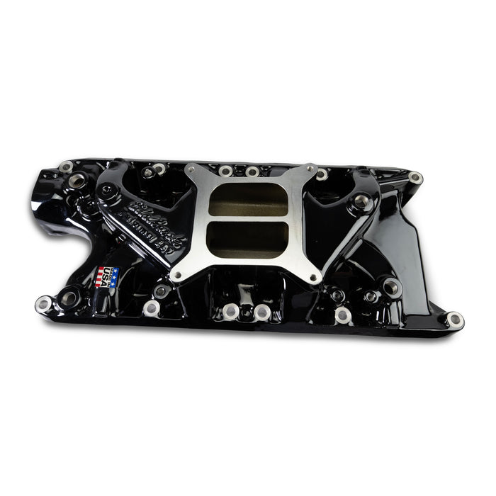 Edelbrock 2121-BP Edelbrock Performer Intake Manifold for Small-Block Ford, Black Plasma Finish - Truck Part Superstore