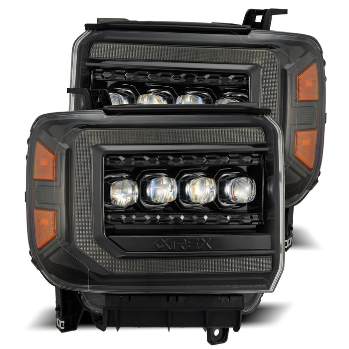 AlphaRex 880616 LED Projector Headlights in Alpha-Black - Truck Part Superstore