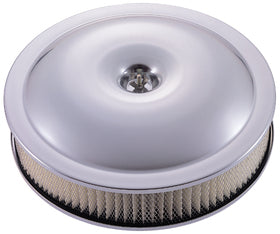 ProForm 66809 Engine Air Cleaner Assembly 14 Inch Diameter Alunimum Clear Anodized Paper Filter Proform - Truck Part Superstore