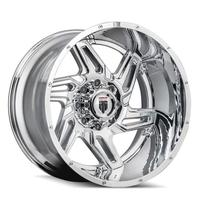 AMERICAN TRUXX AT186-22283C-44 AT186 SPURS CHROME 22X12 6-139.7 -44mm 106.1mm - Truck Part Superstore