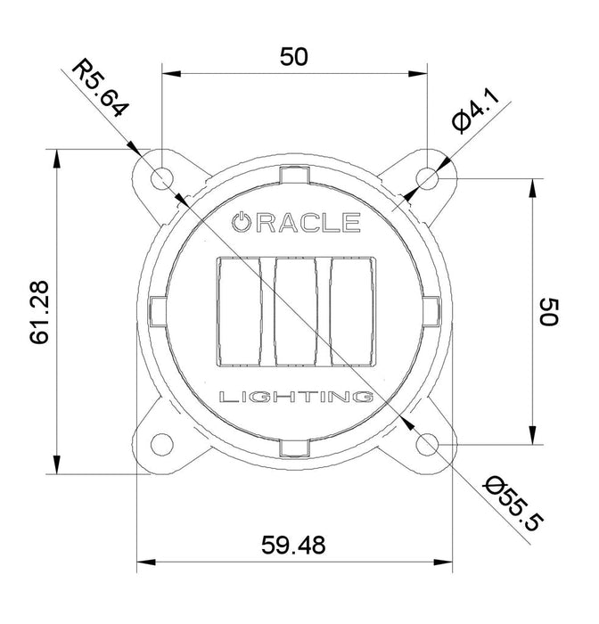 Oracle Lighting 5821-005 ORACLE Lighting 60mm 15W Low Beam LED Emitter - Truck Part Superstore
