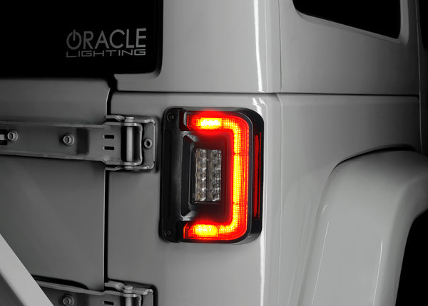 Oracle Lighting 5891-504 ORACLE Lighting Flush Mount LED Tail Lights for Jeep Wrangler JK