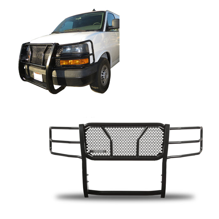 Black Horse Off Road RU-GV02MA-B Rugged Heavy Duty Grille Guard - Truck Part Superstore