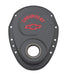 Proform 141-753 Timing Chain Cover; Black; Steel; With Chevy and Bowtie Logo; For SB Chevy 69-91 - Truck Part Superstore