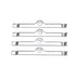 Edelbrock 4404 Edelbrock Hold-Down Tab Kits (Small Block Chevy; set of Chrome 4) - Truck Part Superstore