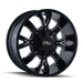 CALI OFF-ROAD 9104-2952M18 DIRTY (9104) SATIN BLACK/MILLED SPOKES 20X9 5-127/5-139.7 18MM 87MM - Truck Part Superstore