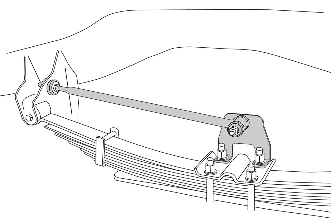 Tuff Country 30998 Traction Bars 03-13 Dodge Ram 2500 03-12 Dodge Ram 3500 4WD Pair Tuff Country - Truck Part Superstore