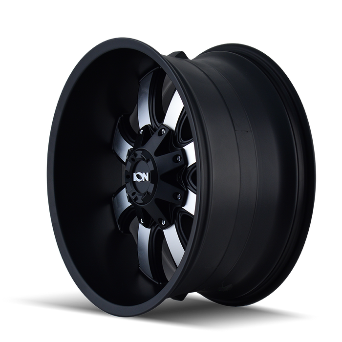 ION 189-2952B18 189 (189) SATIN BLACK/MACHINED FACE 20X9 5x5/5x5.5 18MM 87MM - Truck Part Superstore