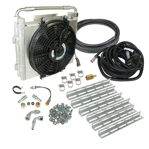 BD Diesel 1030606-DS-12 Xtrude Double Stacked Auxiliary Transmission Cooler Kit - Truck Part Superstore