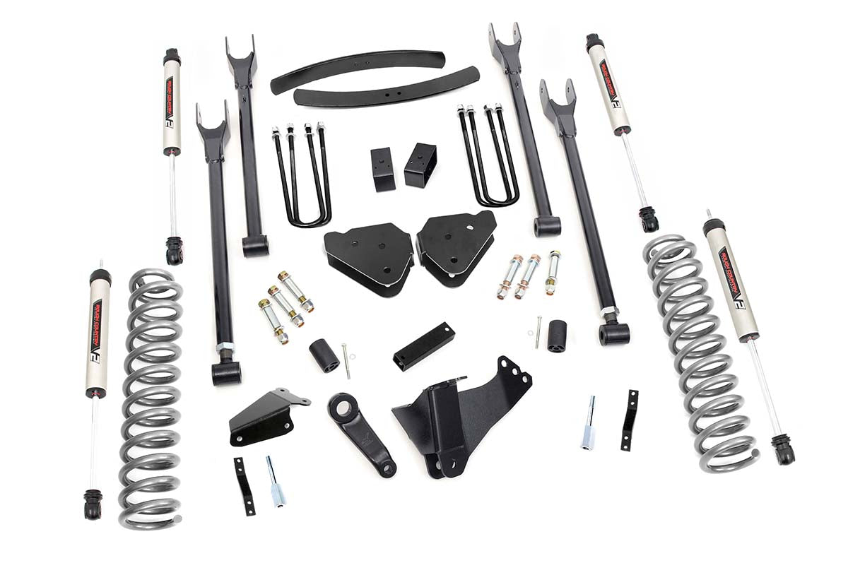 Overload Spring Ford Rough Country 58070 6 Inch Ford 4-Link Suspension Lift Kit Rear ...
