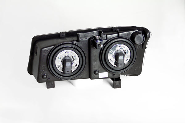 Anzo USA 111009 Crystal Headlight Set; Clear Lens; Black Housing; Pair; - Truck Part Superstore