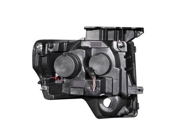 Anzo USA 111263 Projector Headlight Set; Clear Lens; Black Housing; Pair; w/U-Bar; - Truck Part Superstore