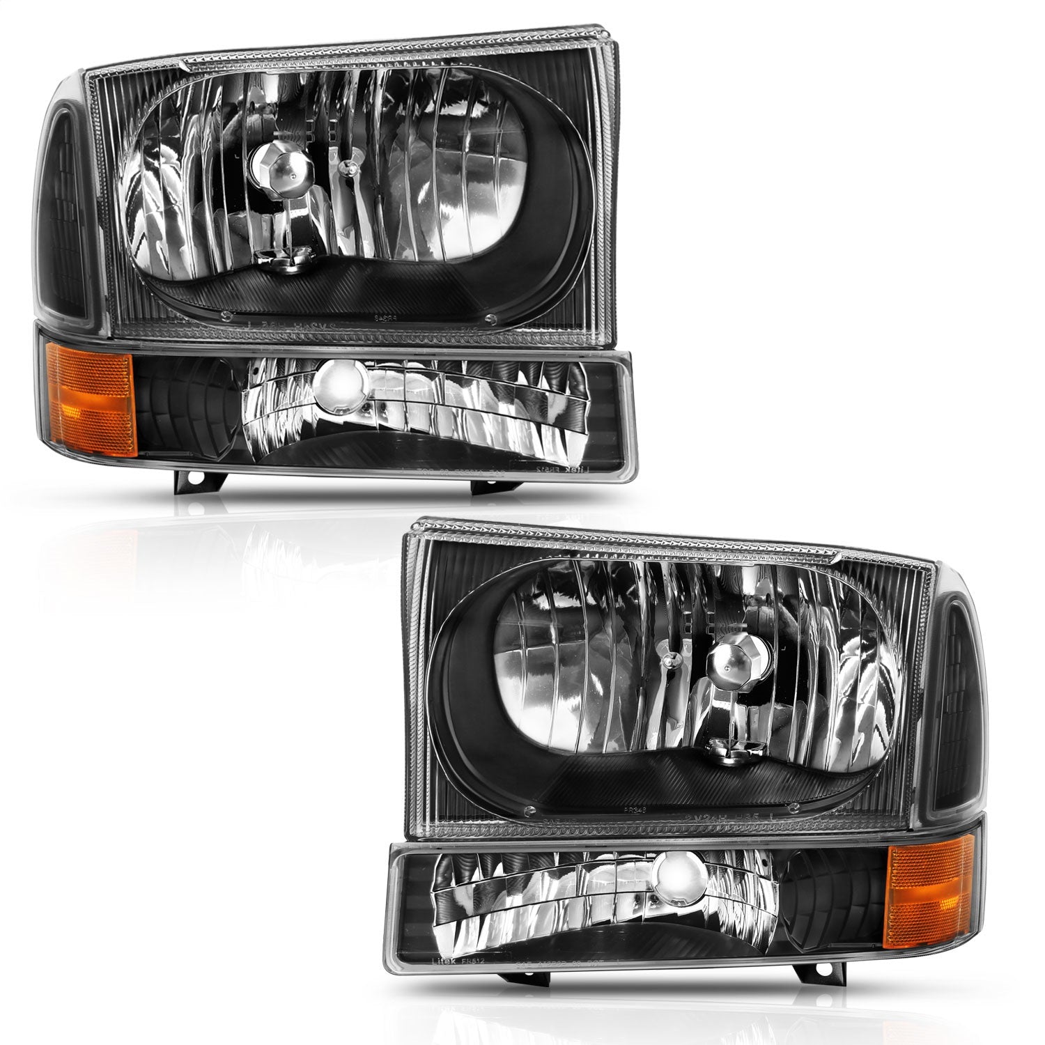 Anzo USA 111457 Crystal Headlight Set - Truck Part Superstore