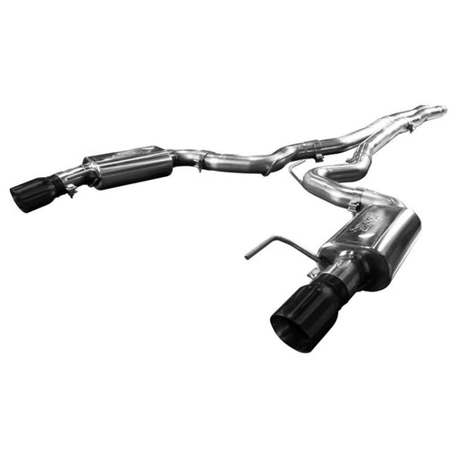 Kooks Custom Headers 11514111 3in. Cat-Back (X-Pipe) w/Black Tips. 2015-2017 Mustang GT 5.0L. Connects to OEM. - Truck Part Superstore