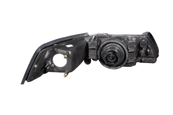 Anzo USA 121040 Crystal Headlight Set; Clear Lens; Black Housing; Pair; - Truck Part Superstore