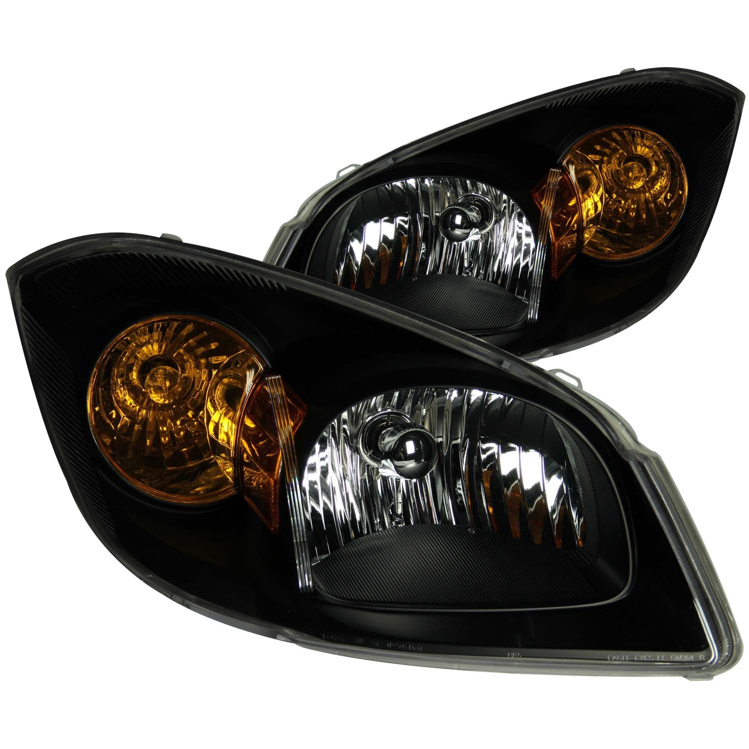 Anzo USA 121154 Crystal Headlight Set; Clear Lens; Black Housing; Pair; - Truck Part Superstore
