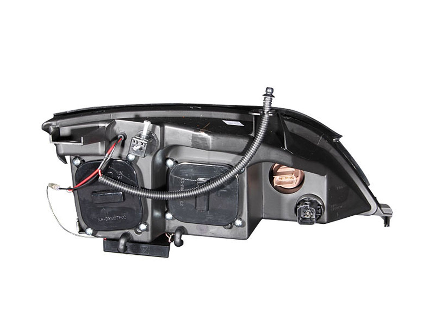 Anzo USA 121198 Projector Headlight Set w/Halo; Clear Lens; Black Housing; Pair; - Truck Part Superstore