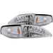 Anzo USA 121262 Crystal Headlight Set; Clear Lens; Chrome Housing; Pair; 2 pc.; - Truck Part Superstore