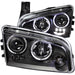 Anzo USA 121381 Projector Headlight Set w/Halo; Clear Lens; Black Housing; Pair; - Truck Part Superstore