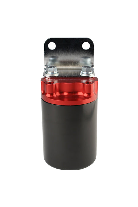Aeromotive Fuel System 12317 10 Micron, Red/Black Canister Fuel Filter - Truck Part Superstore