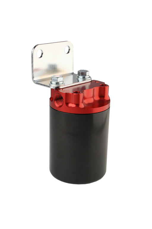 Aeromotive Fuel System 12317 10 Micron, Red/Black Canister Fuel Filter - Truck Part Superstore