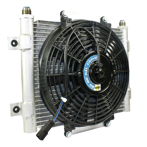 BD Diesel 1300611 Xtruded Auxiliary Transmission Oil Cooler; Incl. Fan; -10 JIC Male Connection; - Truck Part Superstore