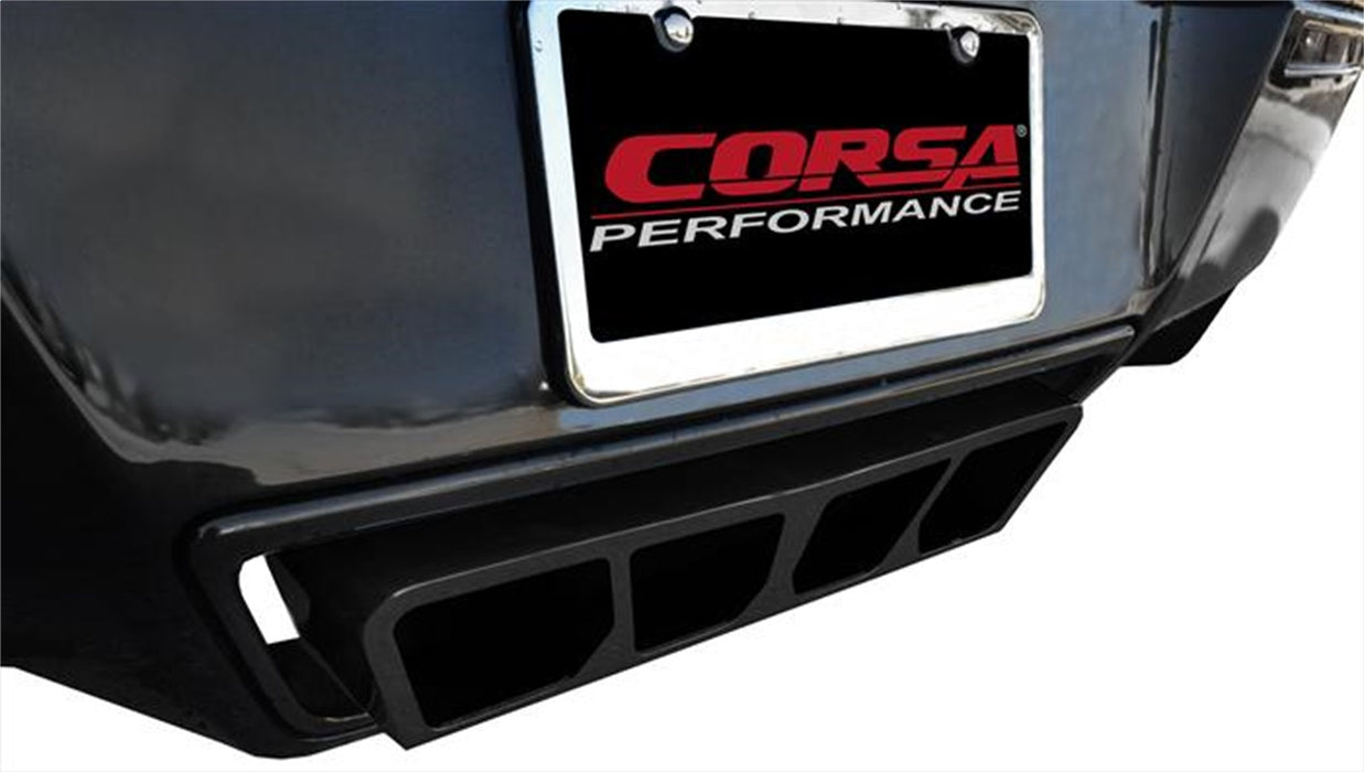 Corsa Performance 14765BLK 2.75 Inch Valve-Back Dual Rear Exit with Polygon  InchTail Light Inch Black PVD Pro-Series Tips Corsa Performance - Truck Part Superstore