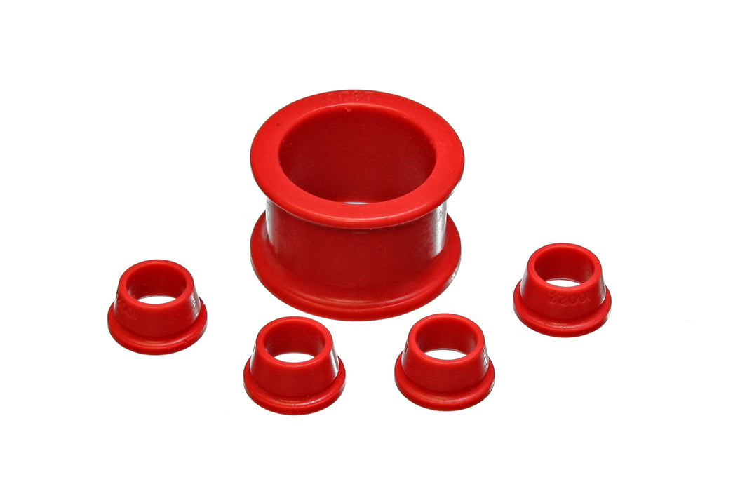 Energy Suspension 16.10104R Rack And Pinion Bushing Set; Red; Performance Polyurethane; Power Steering Only; - Truck Part Superstore
